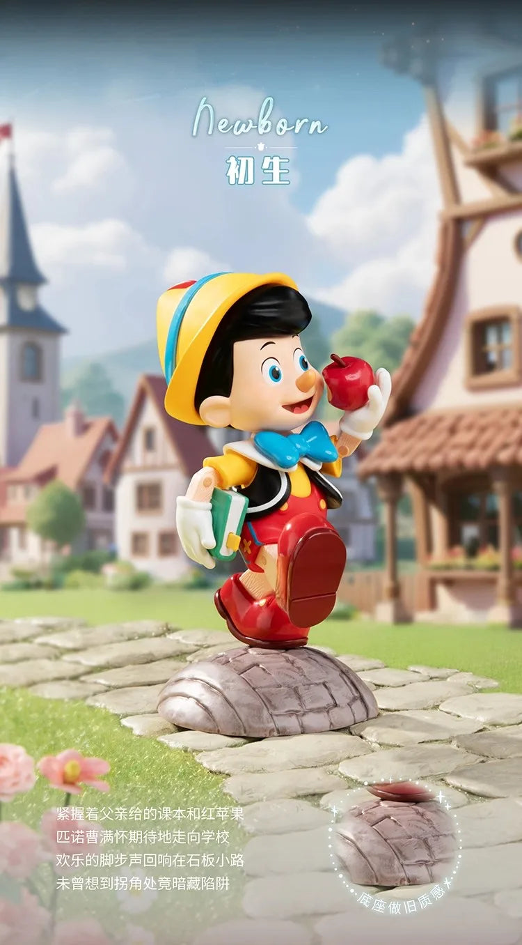 TOP TOY Disney Pinocchio Growth Diary Series Blind Box Animation Desktop Ornaments Cute Children's Toys Figures Birthday Gifts