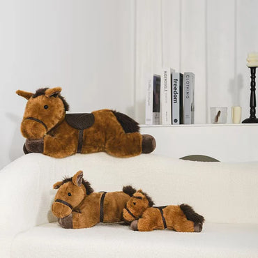 30-60CM Kawaii Cartoon Anime Party Pose Pony Stuffed Animal Plush Toy Doll Children's Horse Handheld Doll Festival Gift