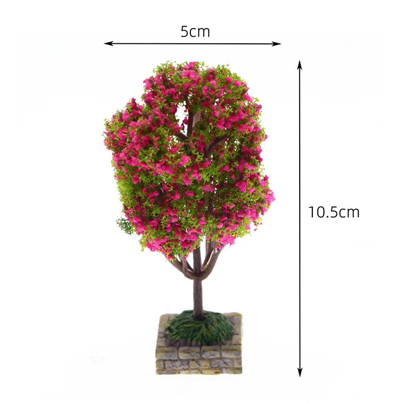 1:12 Dollhouse Miniature Landscape Tree Orange Tree Garden Decor Toy Doll House Accessories
