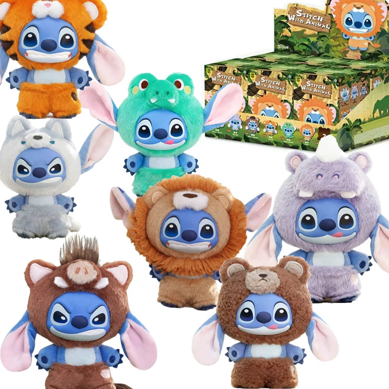 IN STOCK Stitch Animal Series Blind Box Bag Pendant Cute Plush Doll Mystery Box Toy Surprise Christmas Gift for Kids Girlfriend