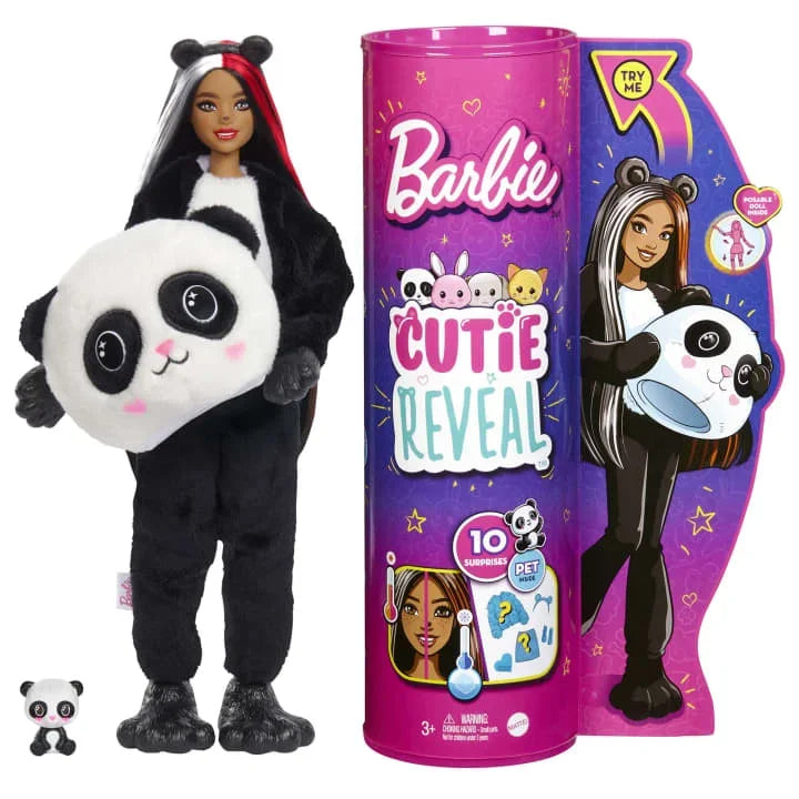 Original Barbie Cutie Reveal Cute Pet Series Fashion Plush Dolls Animal Surprise Dress Up Makeup Cosplay Toys for Girls Boy Gift