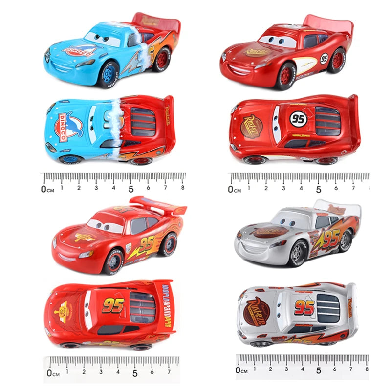 Disney Pixar Car Lightning McQueen mini Dr. Damage Arvy Mater Sarge Sherlff Luigi Alloy Diecast Car Toy Children's Birthday Gift