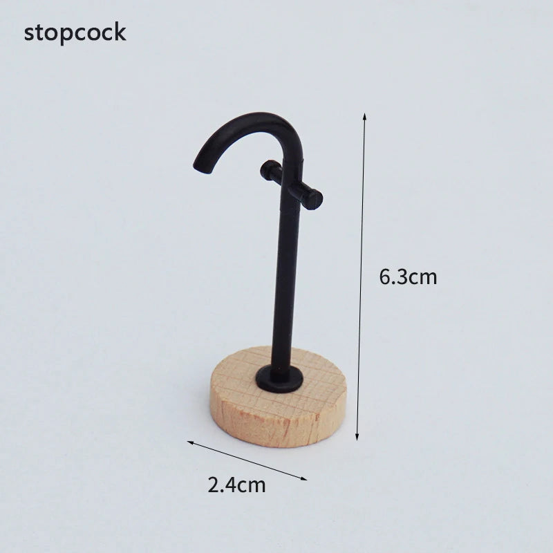 1/12 Dollhouse Simulation Washbasin Tub Toilet Model Dollhouse Bathroom Decor Dolls House Miniature Furniture Accessories
