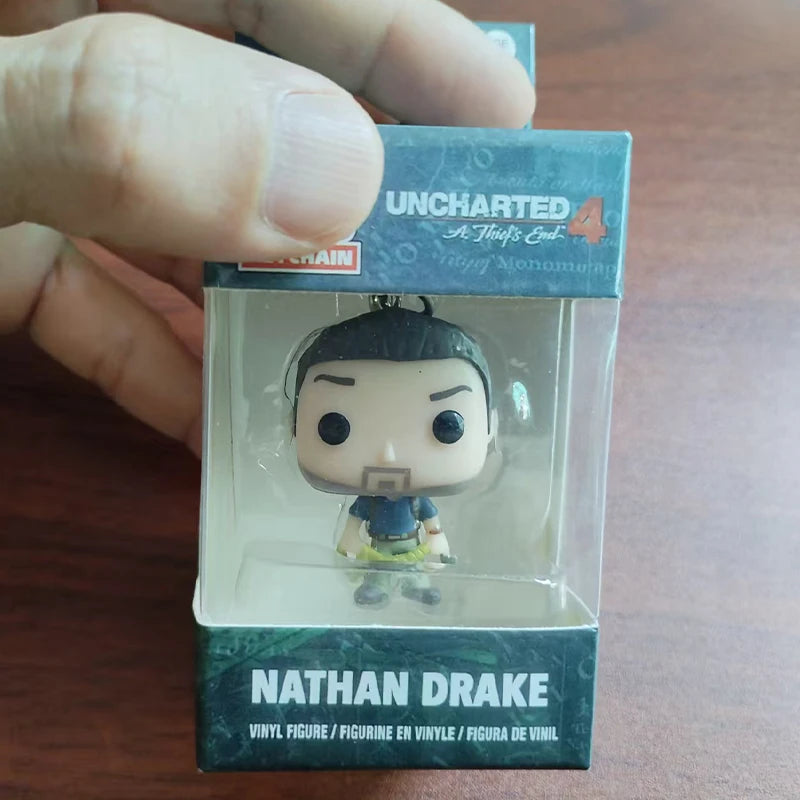 Disney Pixar Pocket Keychain The Incredibles ELASTIGIRL WRECK-IT RALPH MOANA MAUI Figure Model Toys for Children Christmas Gifts