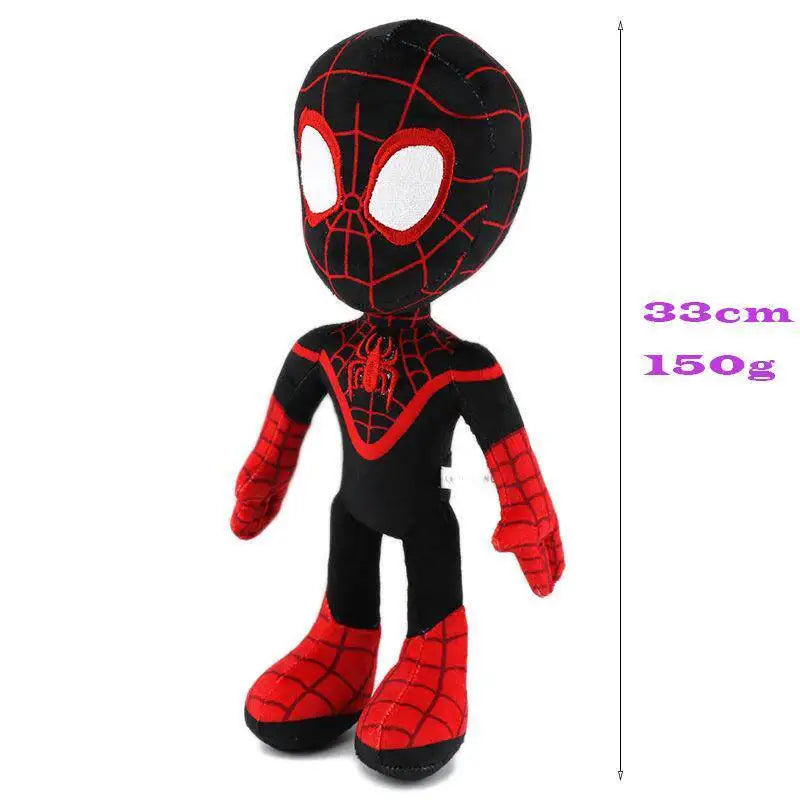 Classic Q Version Spider Plush Toy Anime Doll Marvel Super Hero Stuffed Figure Soft Cuddly Toy for Boys Girls Easter