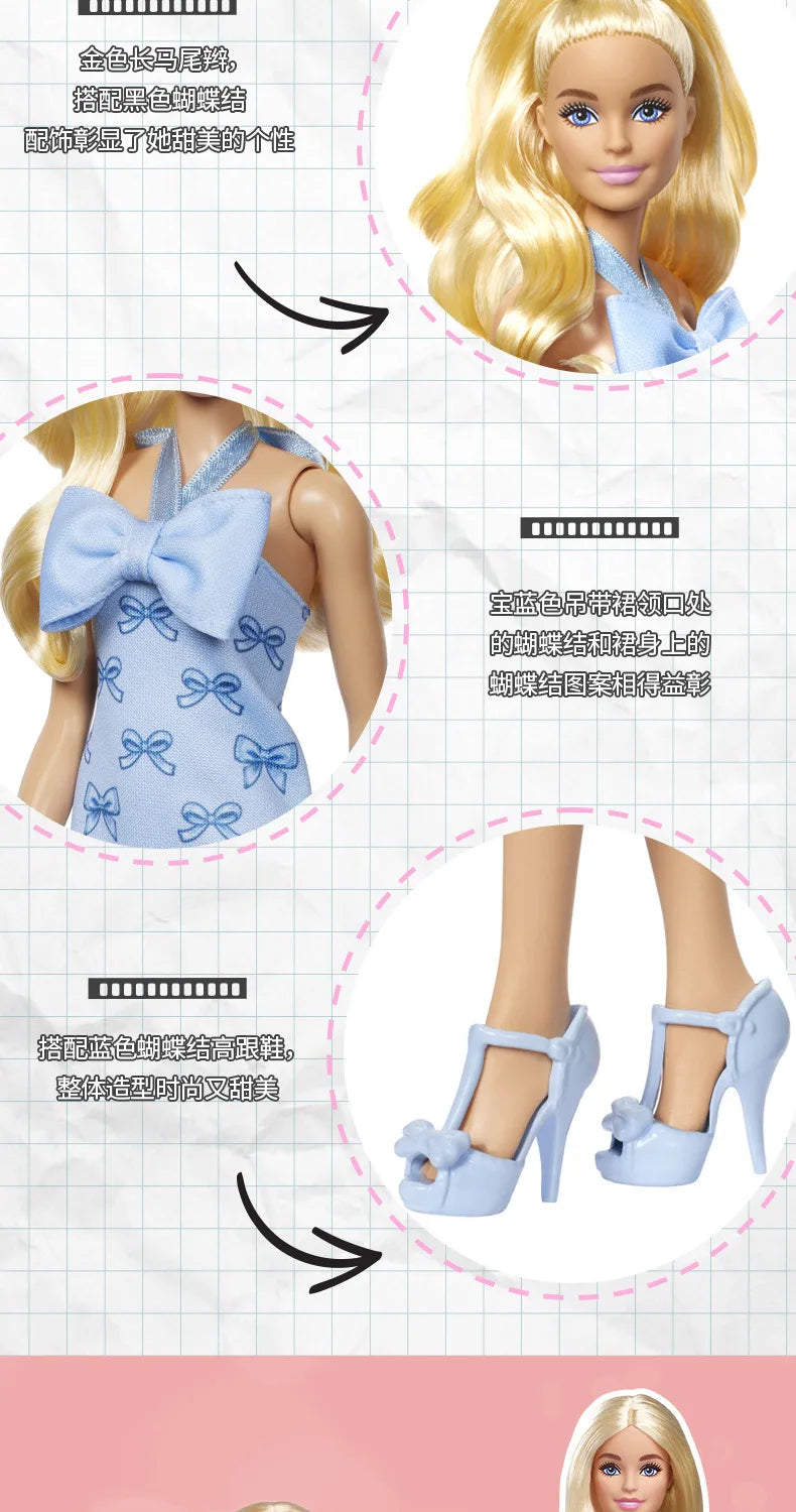 Barbie Princess Doll Fashion Master Series Pink Countryside Shining Popo 2025 New Girl Toy for Kids