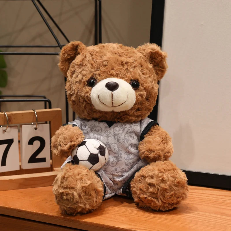16/23CM Plush Football bear Player Toys Plushie Commemorative Mascot Bear Plush Doll National team Cubs Doll Competition Gifts