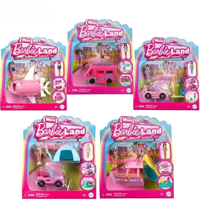 Original Mini Barbieland Dream Camper Car, Plane for Girls