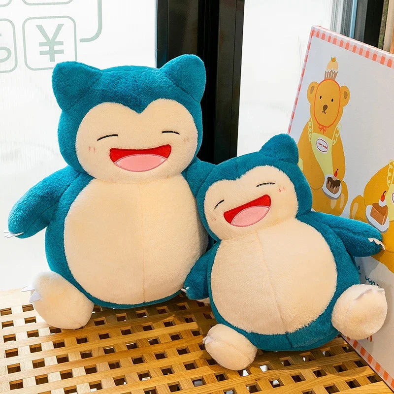 35cm Pokemon Snorlax Plush Toy Cute Sleeping Stuffed Animal Soft Kawaii Anime Doll Big Belly Hugging Pillow Christmas Gift Kids