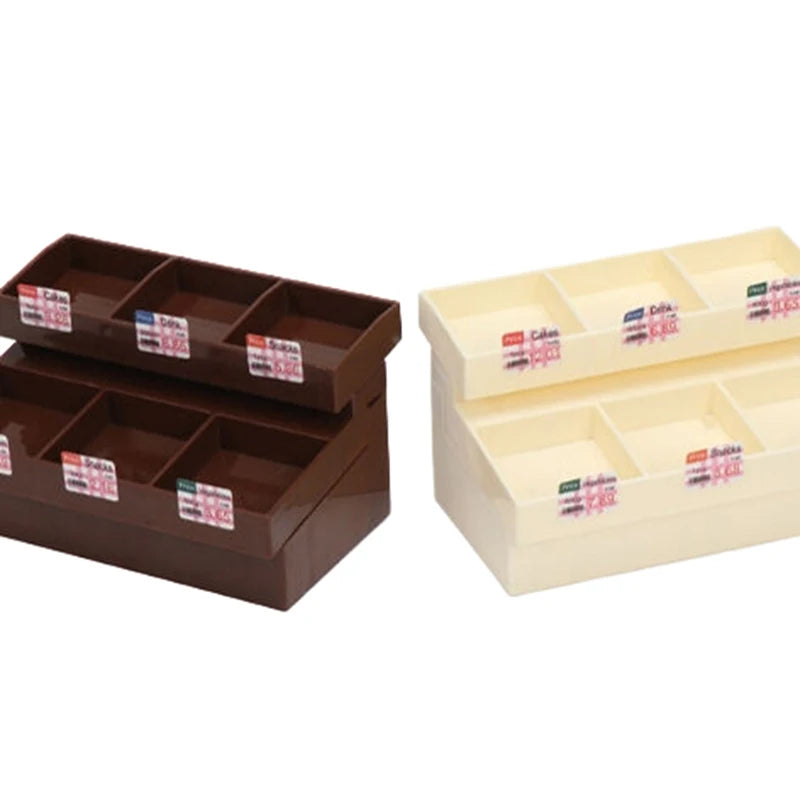 1 Set 1/12 Dollhouse Miniature Simulation Supermarket Display Cabinet Model Decoration Mini Bread Stand Doll Accessories Toys