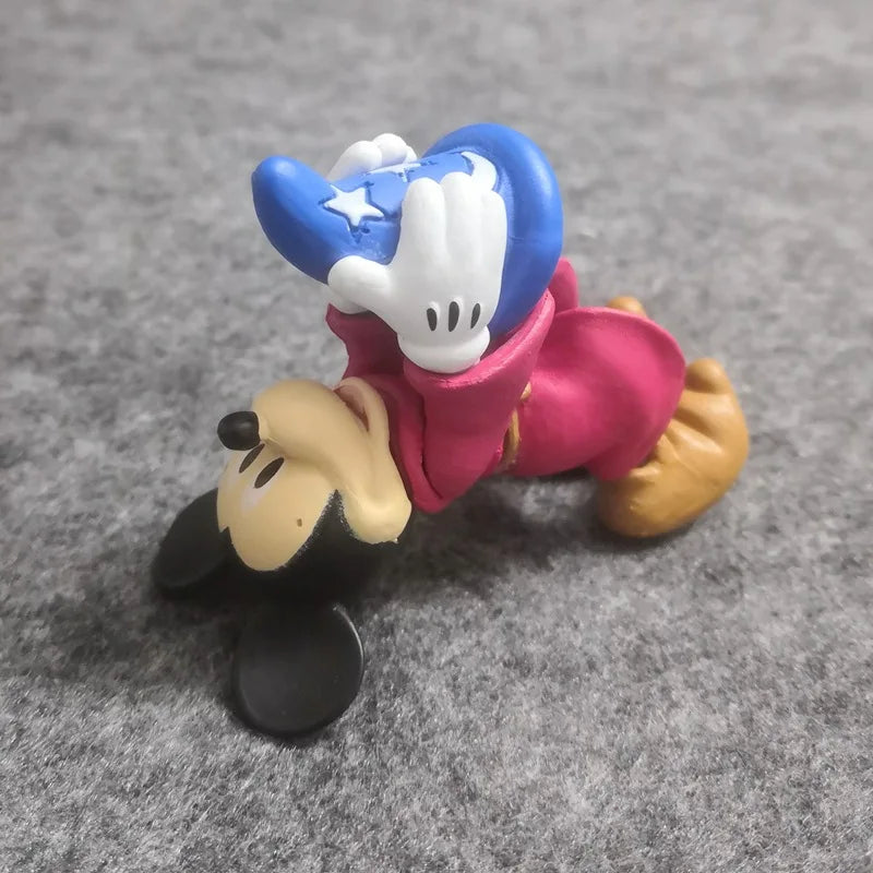 7cm Disney Anime Mickey Mouse Figurine 3D Three-Dimensional Desktop Decora Mickey Ornaments PVC Doll Children's Day Toys Gifts