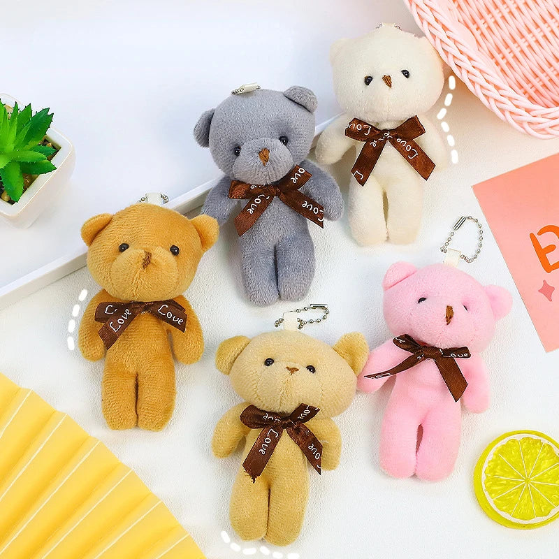 Plush Bear Keychain Soft Stuffed