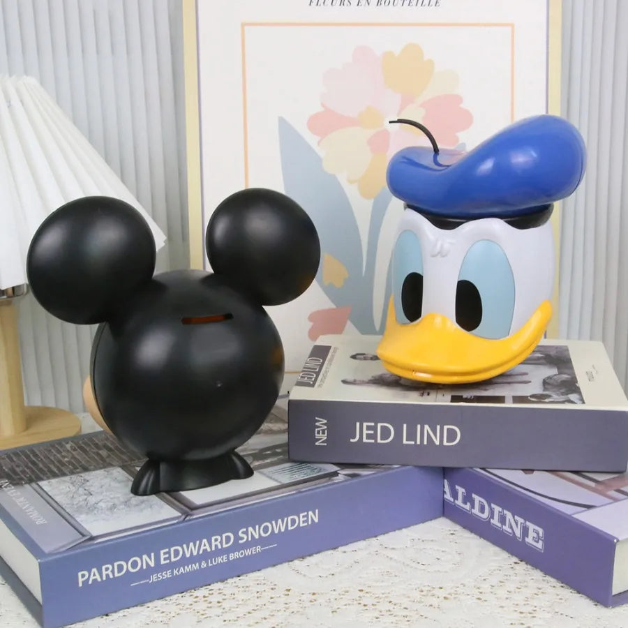 Mickey Mouse Donald Duck piggy bank coin can creative cartoon decoration ornament gift birthday gift