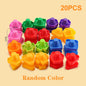10/20pcs Set Screw Building Blocks Creative Mosaic Puzzle Toys For Children Plastic Insert Blocks Nut Shape Boys Educational Toy