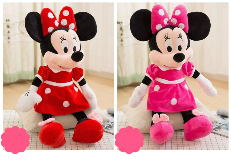 30-35cm Disney Mickey Mouse Plush Toys Kawaii Anime Mickey Minnie Stuffed Plush Models Decoration Dolls for Kids Birthday Gift