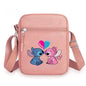 2026 Disney Latest Hot Selling Stitch Printed Boys and Girls Colorful Small Square Bag Casual Fashion Cute Women's Shoulder Bag