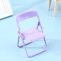 1Pc Mini Chair 1:12 Dollhouse Miniature Chair Plastic Armchair Folding Chair Simulation Furniture Doll House Decor Accessories