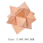 Wooden Luban Lock Unlock Interlock Game Brain Teaser Puzzle Inteligencia Rompecabezas 3D De Madera Montessori Educational Toys