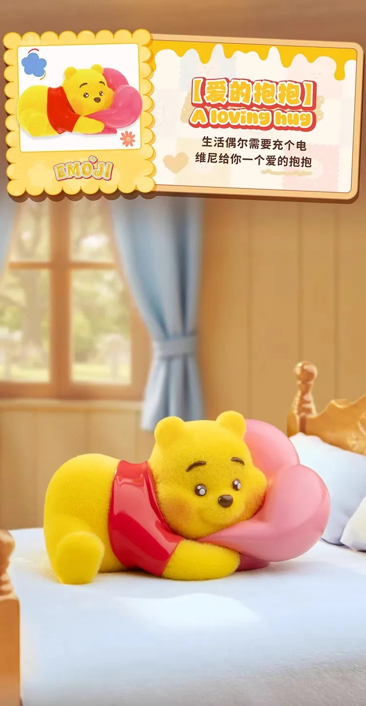 TOP TOY Disney Pooh Bear Expression Pack Series Blind Box Cute Desktop Decoration Ornament Children's Toy Model Birthday Gift