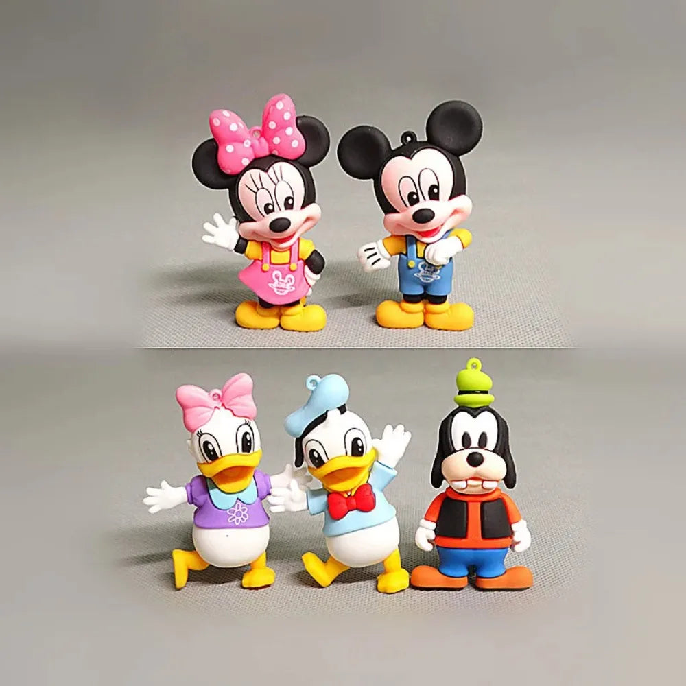 Disney Mickey Minnie Anime ModelDonald Duck Cartoon Cute FigureCake Decor Desktop Kids Toy Gift,Selling Children Premium Present