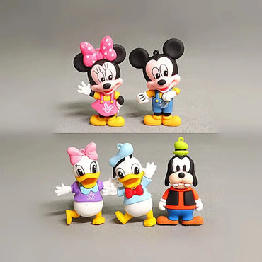 Disney Mickey Minnie Anime ModelDonald Duck Cartoon Cute FigureCake Decor Desktop Kids Toy Gift,Selling Children Premium Present