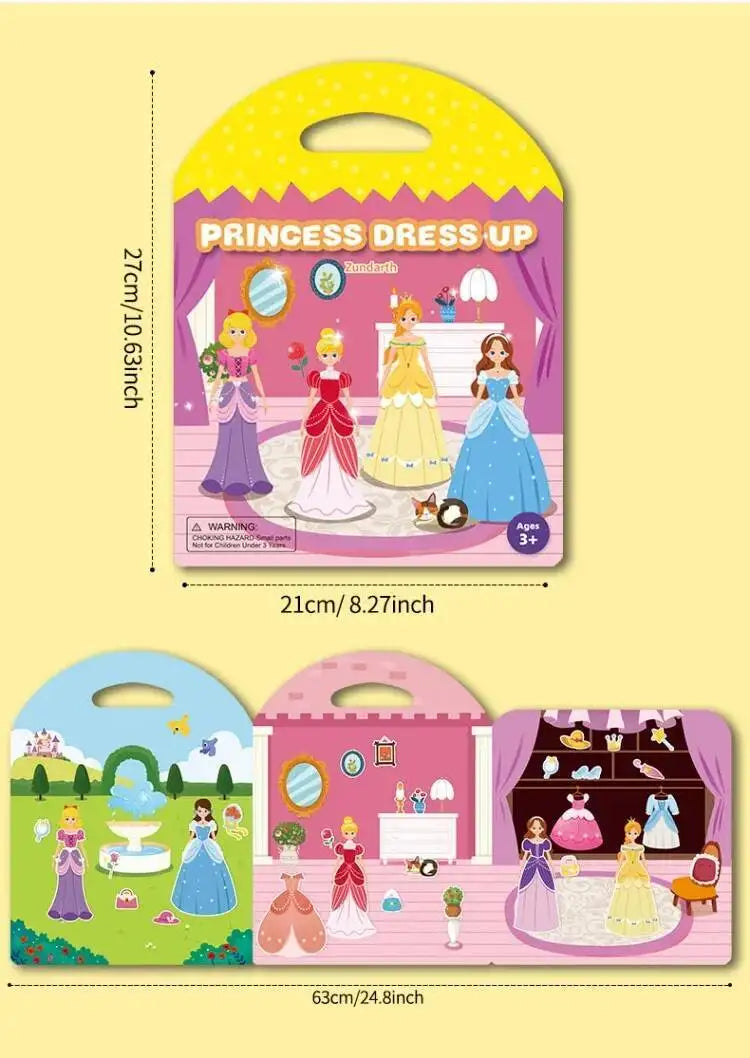 Reusable Sticker Books for Kids Jelly Bubble Scene Stickers DIY Puzzle Game Educational Learning Classic Toys for Children Gift