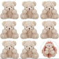 12-96PCS Mini Bear Plush Stuffed Small Teddy Bear Bulk Animal Toy Bear Doll Keychain for Baby Shower Birthday Gifts Party Favors