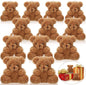 12-96PCS Mini Bear Plush Stuffed Small Teddy Bear Bulk Animal Toy Bear Doll Keychain for Baby Shower Birthday Gifts Party Favors