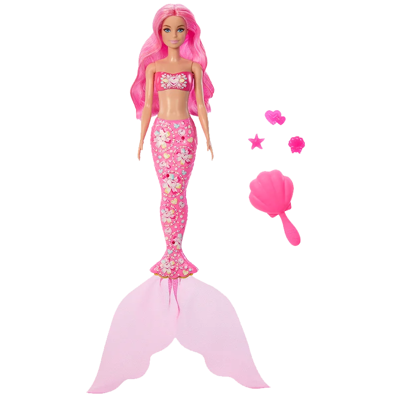 Genuine In Stock Barbie Surprise Color Change Doll Mermaid Series Desktop Decoration Girl Toys Birthday Gift Random Style