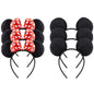 Mickey Ear Headband Hair Ornament Minnie Mickey Mouse Bow Headband Princess Hair Accessory Girls Birthday Party Gift Supplies