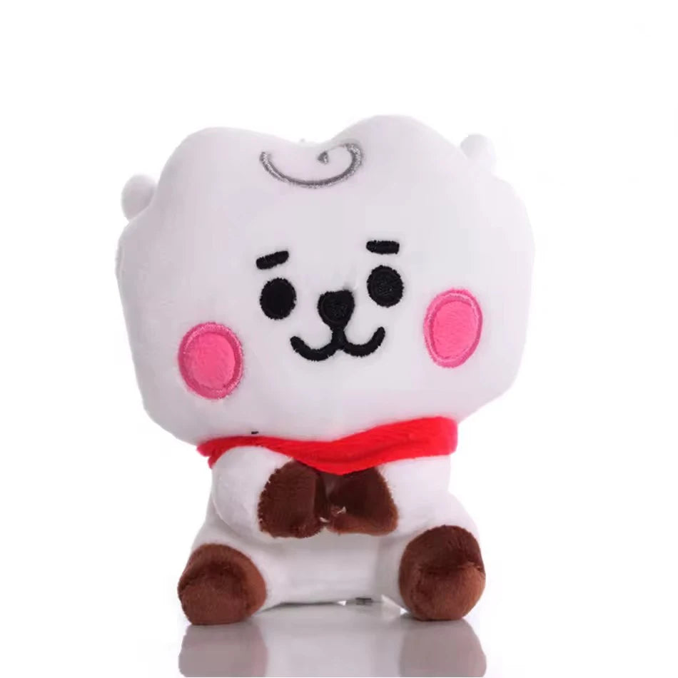 Hot BTed 21Plush Toys Kawaii Mini Keychain Anime Pendant Ornament for Kids 12-22cm Bt Peripherals Soft Stuffed Animals Doll Gift