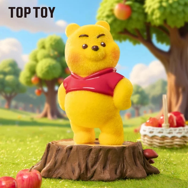 TOP TOY Disney Pooh Bear Expression Pack Series Blind Box Cute Desktop Decoration Ornament Children's Toy Model Birthday Gift