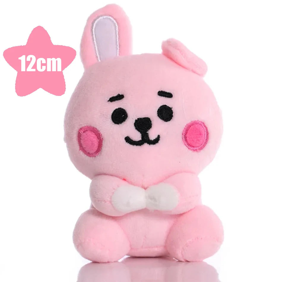 Hot BTed 21Plush Toys Kawaii Mini Keychain Anime Pendant Ornament for Kids 12-22cm Bt Peripherals Soft Stuffed Animals Doll Gift