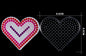 5mm Hama Beads Template with Color Paper Plastic Stencil Jigsaw Perler Puzzles Pixel Beads Diy Transparent Shape Puzzle Pegboard