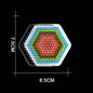 5mm Hama Beads Template with Color Paper Plastic Stencil Jigsaw Perler Puzzles Pixel Beads Diy Transparent Shape Puzzle Pegboard