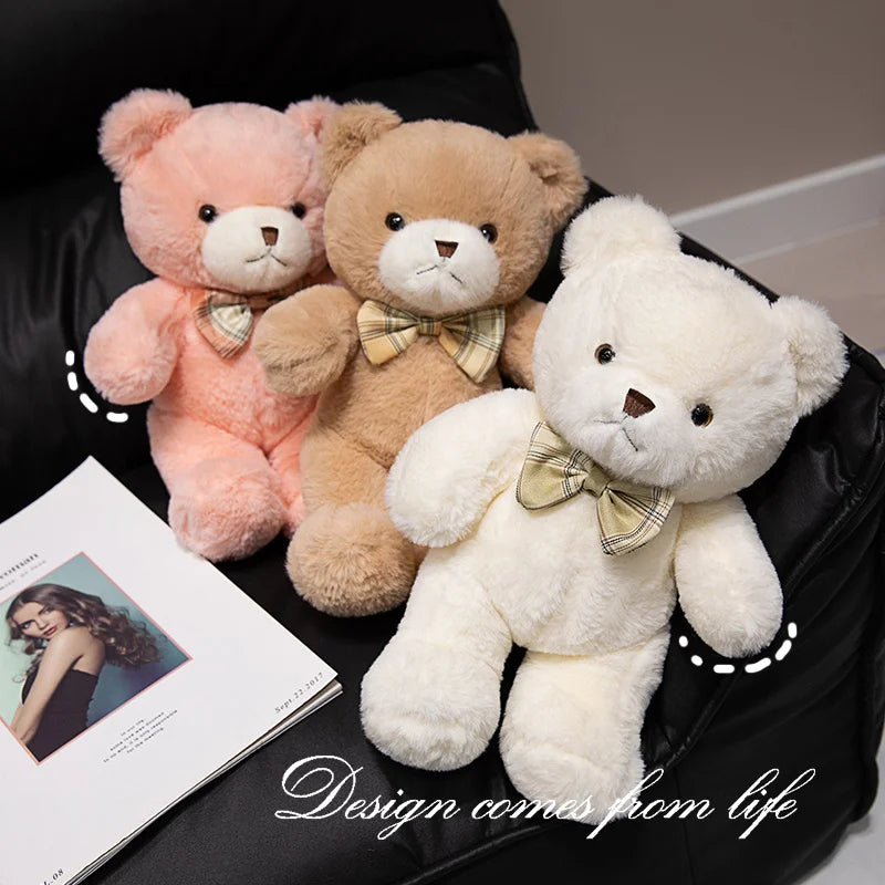Kawaii Colorful Bow Tie Bear Doll