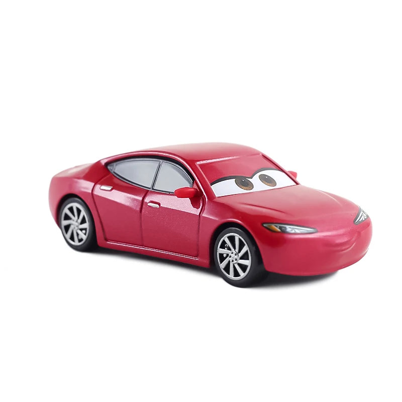 Disney Pixar Car Lightning McQueen mini Dr. Damage Arvy Mater Sarge Sherlff Luigi Alloy Diecast Car Toy Children's Birthday Gift