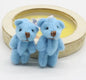20pcs Kawaii Small Bears Plush Toys 4cm Mini Teddy Bear Stuffed Plush Dolls For Girl Keychain Joint Movable Bear Children Gift