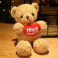 Cute Teddy Bear Plush Toy Stuffed  Animal Bear with Weater/Heart Soft Doll Kids Toys Birthday Gift