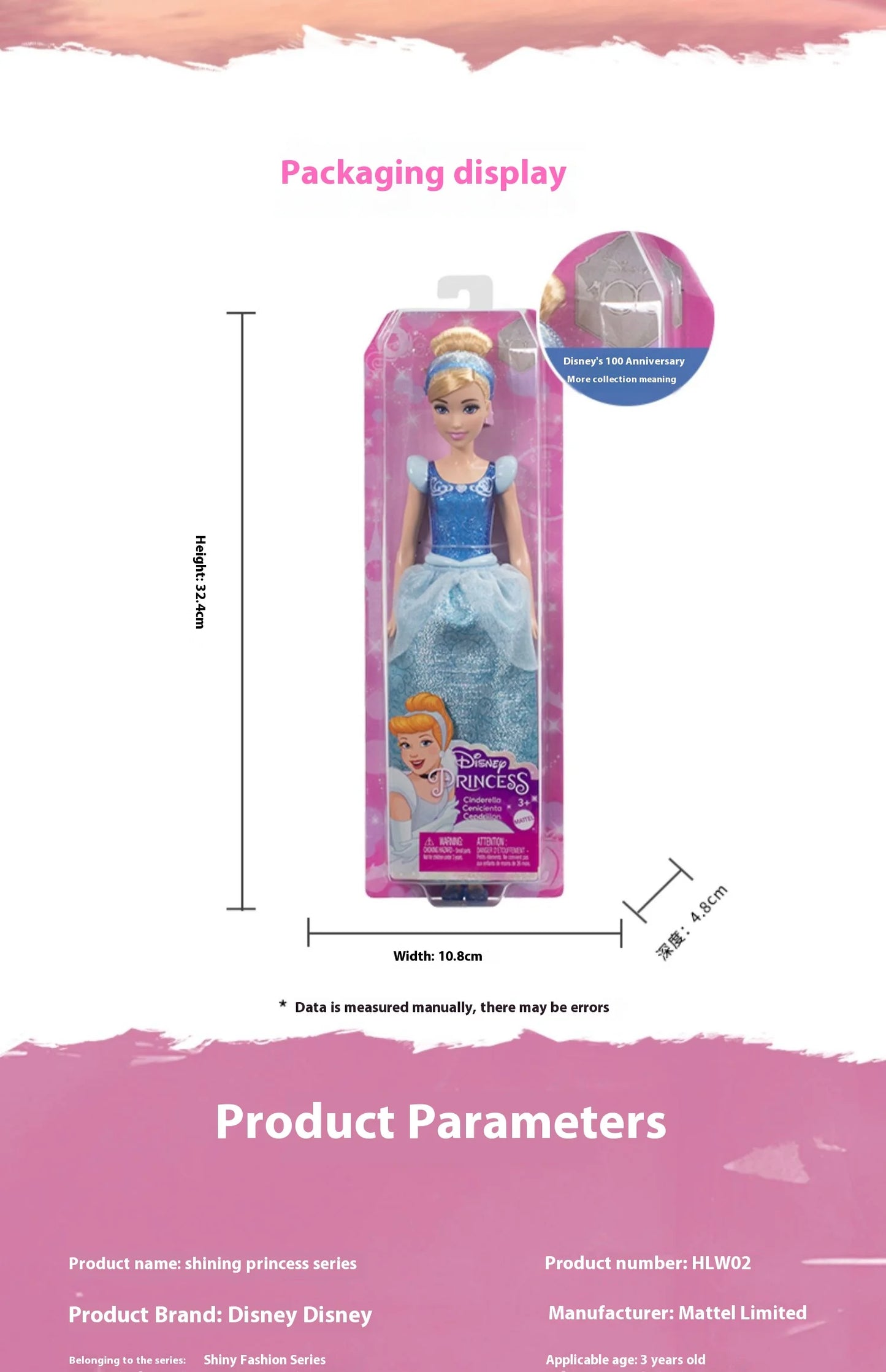 Authentic Barbie Shiny Princess Series Jointed Mini Doll Collectible Toy Perfect Birthday Gift for Girls Playtime Fun