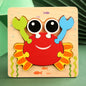 Good Quality 3D Wooden Puzzle Jigsaw for Children Cartoon Animal Puzzles Intelligence Kids Early Educational Cognitive Toys
