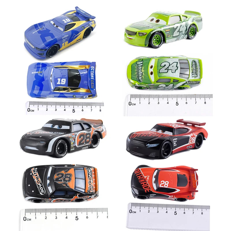 Disney Pixar Car Lightning McQueen mini Dr. Damage Arvy Mater Sarge Sherlff Luigi Alloy Diecast Car Toy Children's Birthday Gift