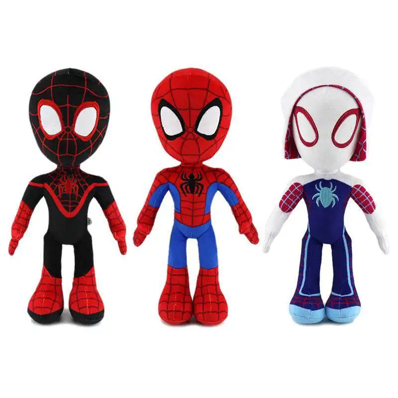 Classic Q Version Spider Plush Toy Anime Doll Marvel Super Hero Stuffed Figure Soft Cuddly Toy for Boys Girls Easter