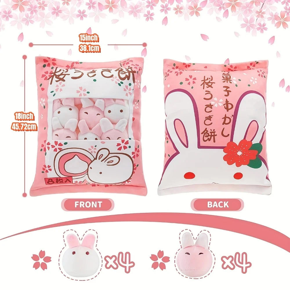 Cartoon a bag of snacks doll throw pillow Internet celebrity ins snack bag plush toy creative office pillow Lovely holiday gift