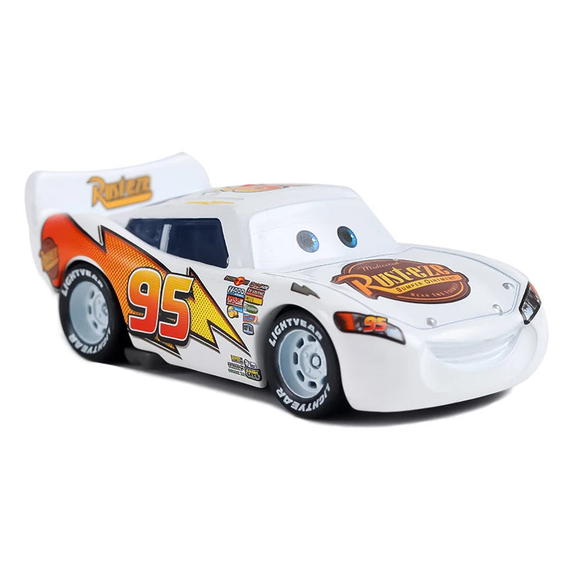 Disney Pixar Cars 3 Lightning McQueen No19 Poppy Racing Family Family Jackson Storm Ramirez Die Cast Metal Alloy Kids Gifts