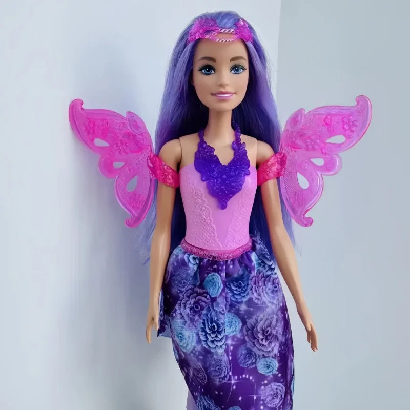 Original Barbie Doll Princess Costume Playset Children's Dress-Up Toy Fairy Tale Series Mermaid Storytime Girls Imaginative Play
