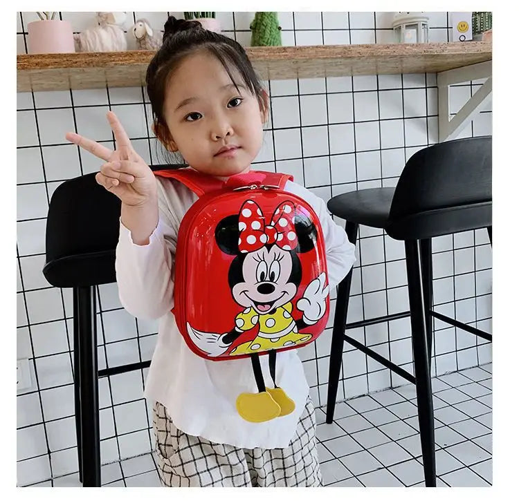 Disney Mickey Mouse Children's Kindergarten Backpack Boys Girls Baby Backpack Mini Cartoon Eggshell Backpack Kids Backpack
