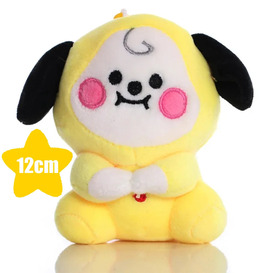 Hot BTed 21Plush Toys Kawaii Mini Keychain Anime Pendant Ornament for Kids 12-22cm Bt Peripherals Soft Stuffed Animals Doll Gift