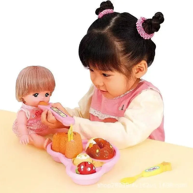 NEW Food Feeding Toy Simulation Food Pudding Hamburger For Doll Classic Toy Kids Kitchen Toys Role Play Early Education