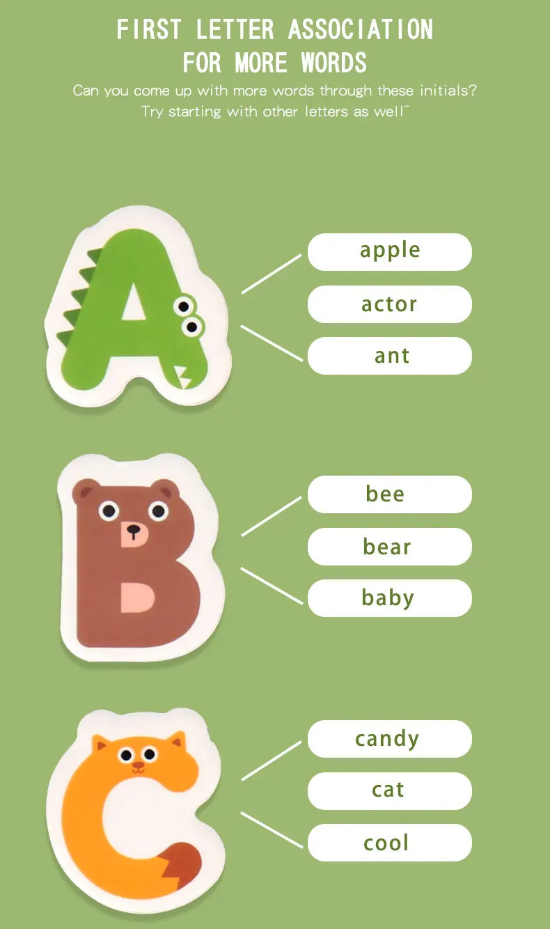 Montessori Quiet Busy Book Puzzle Early Education Toy 3+ Years Kids Alphabet Shape Matching Game Interactive Learning Preschool